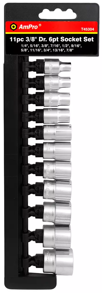 Amrox tuumahylsysarja 3/8" 11-os. - Hylsy- ja työkalusarjat - 0005576 - 1