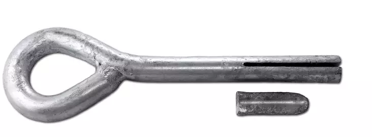 Arctic Marine Kalliorengas kiilalla, 16x165mm, kuumasinkitty - Lenkit ja kiinnitysrenkaat - 0004576 - 1