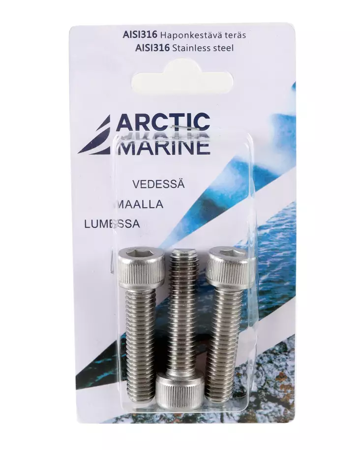Arctic Marine Kuusiokoloruuvi M10x40mm, 3kpl - RST pultit ja mutterit - 0004416 - 1