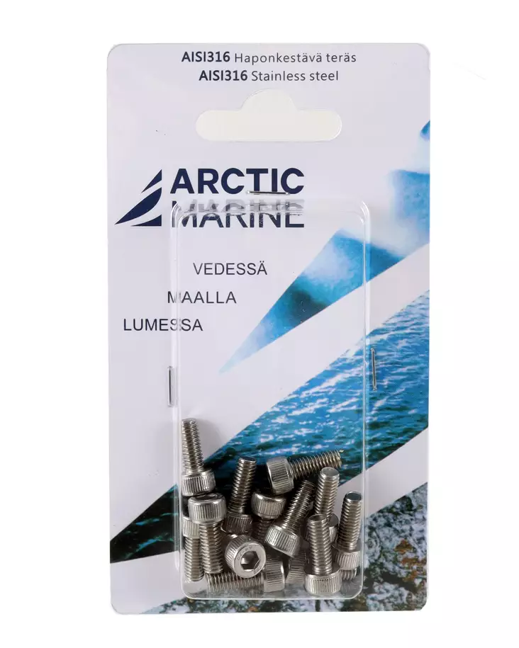 Arctic Marine Kuusiokoloruuvi M5x12mm, 14kpl - RST pultit ja mutterit - 0004406 - 1