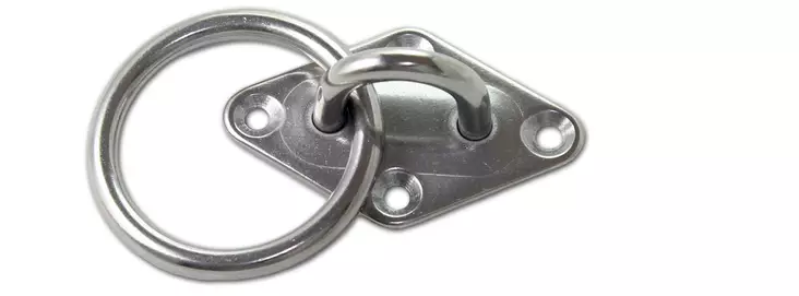 Arctic Marine Rengaslevy lenkillä 49/80mm, AISI 316 - Lenkit ja kiinnitysrenkaat - 0004516 - 1