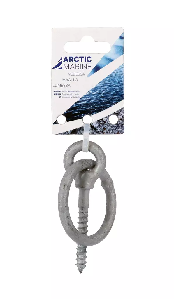 Arctic Marine Venerengas puukierteellä, 8x60mm, kuumasinkitty - Lenkit ja kiinnitysrenkaat - 0004566 - 1