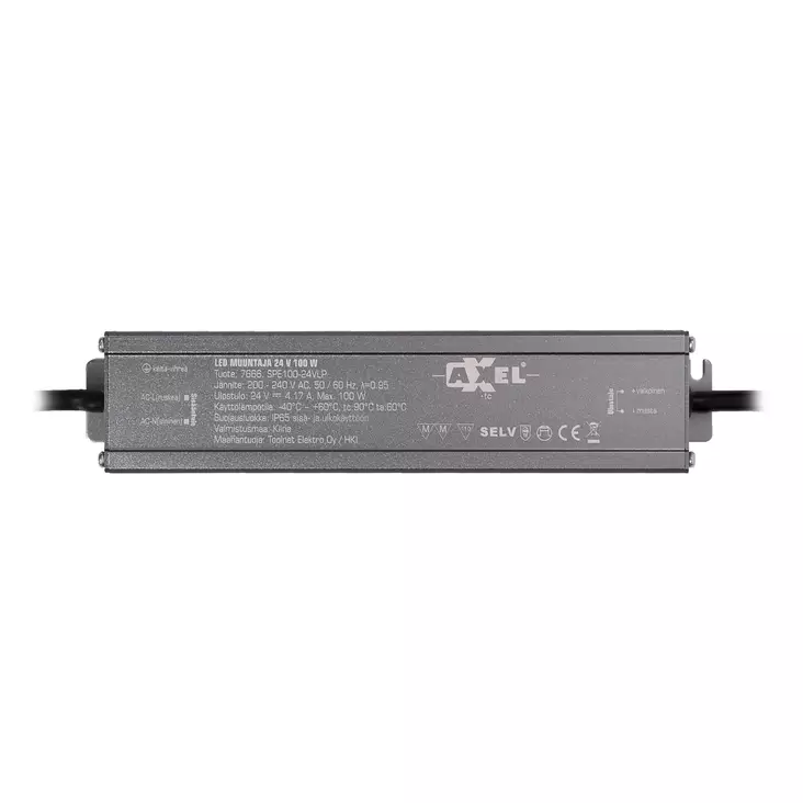 Axxel led muuntaja 24vdc 100w ip65 - Muut sähköasennustarvikkeet - 0009296 - 1