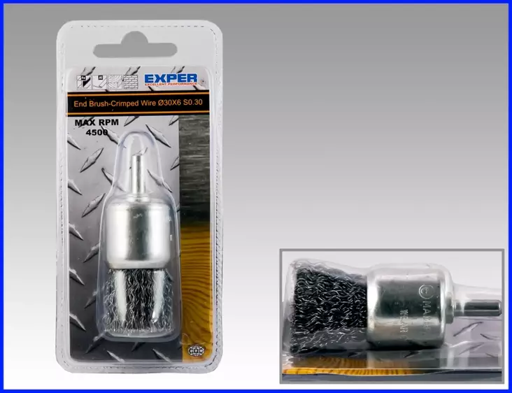 Exper Otsakaraharja teräs 30x6mm - Koneteräsharjat - 0003706 - 1