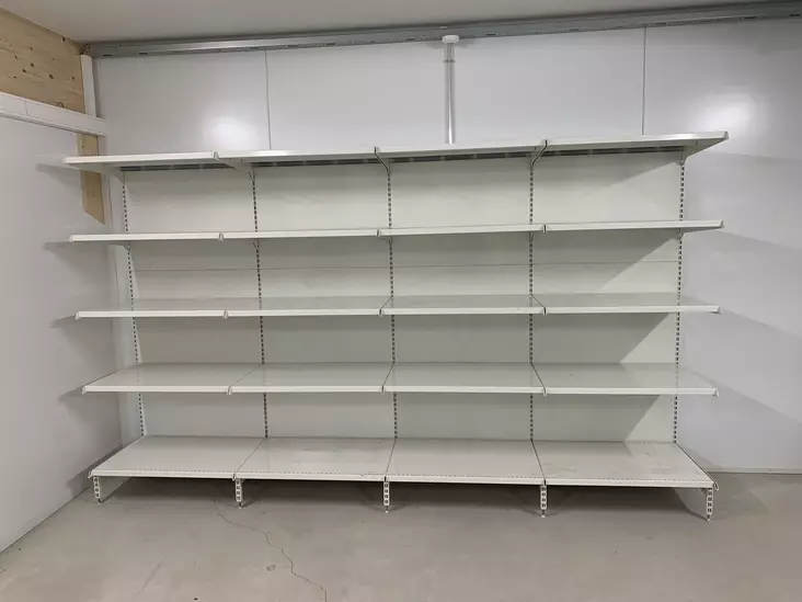 GWS Metallinen varastohylly 210x360cm 500mm tasoilla (käytetty) - Käytetyt varastohyllyt - 0015196 - 1