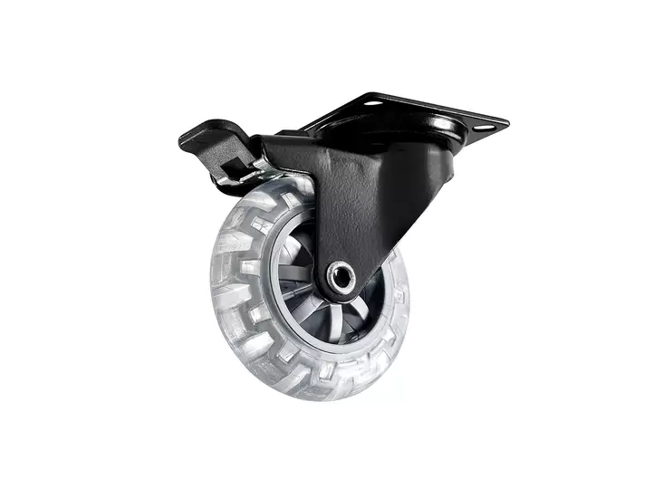 Habo kalustepyörä 75mm levy/jarru musta - Kalustepyörät - 0008396 - 2