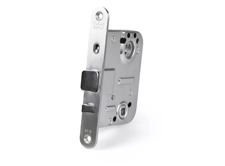 Habo lukkorunko vasen mattakromi - Oven lukot - 0008366 - 2