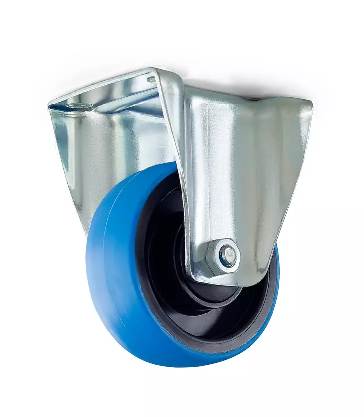 Habo vaunupyörä 100mm kumi sinkitty kiinteä - Kalustepyörät - 0008416 - 2