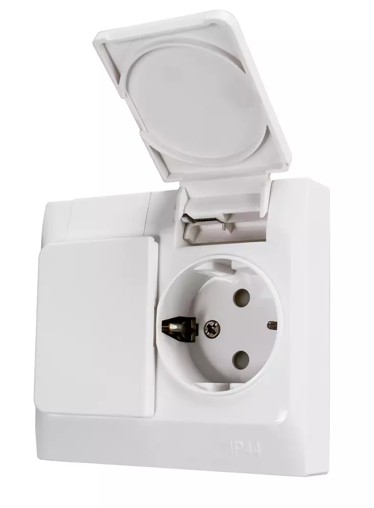 Harju Nordic uppopistorasia 2-os IP44 - Uppo-asennus rasiat ja kytkimet - 0020756 - 1