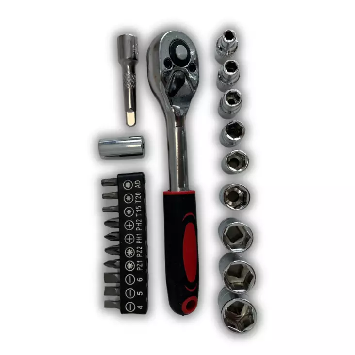 Hylsysarja 1/4" 21-os - Hylsy- ja työkalusarjat - 0018356 - 1