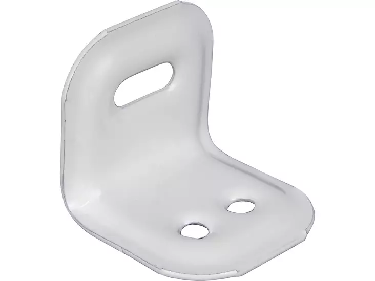 Kalustekulma 30x30x26mm 4kpl teräs/valkoinen - Kalusteasennus kulmalevyt - 0001956 - 1