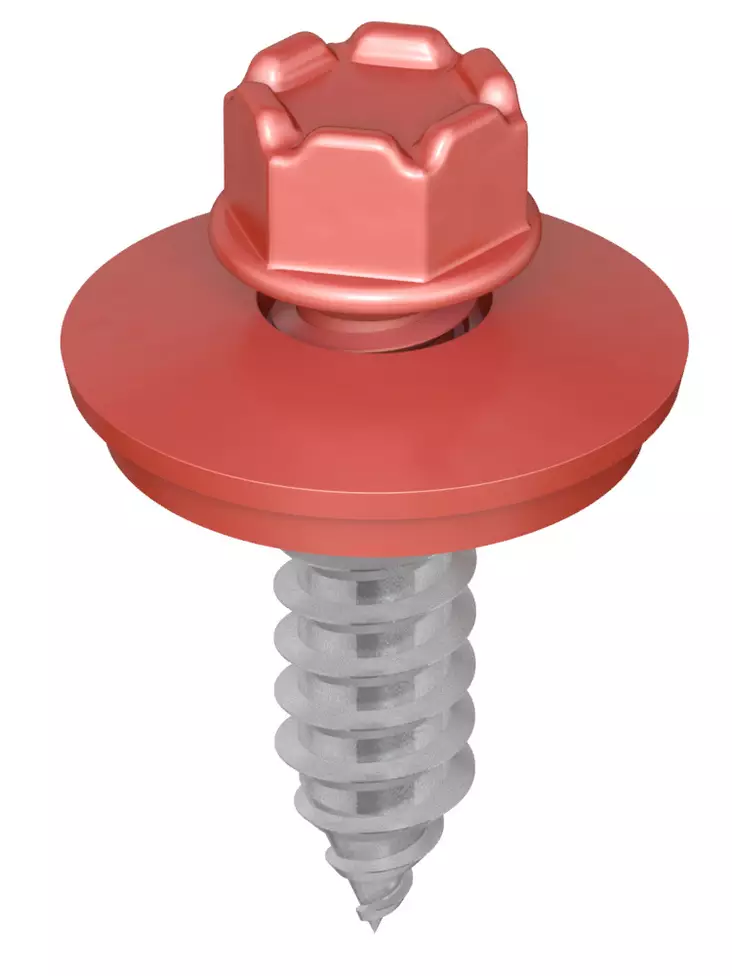 Kingi vaihtoruuvi 6,3 x 25, RR750 - Tiilenpunainen, 150kpl - Kateruuvit - 0018806 - 1