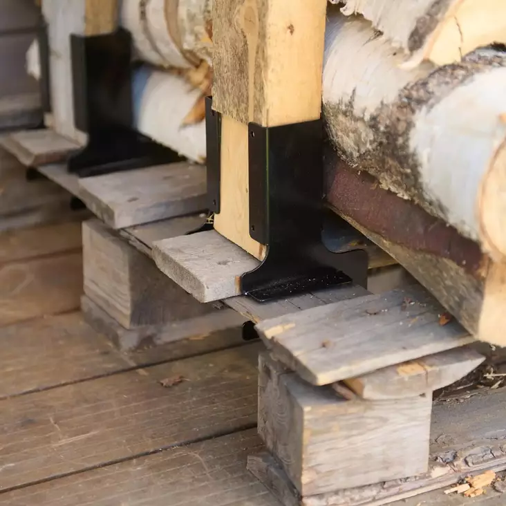 Lavakiinnike puupinolle 4kpl - Vapaa-aika - 0019676 - 1