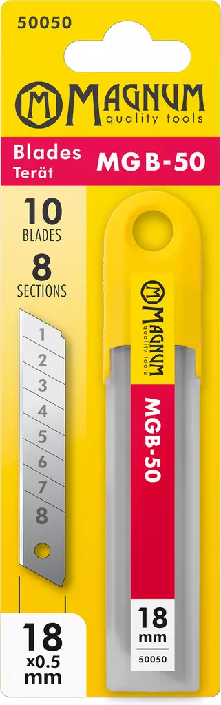 Magnum Katkoterät 10kpl MGB-50 18mm - Mattopuukon varaterät - 0000986 - 1