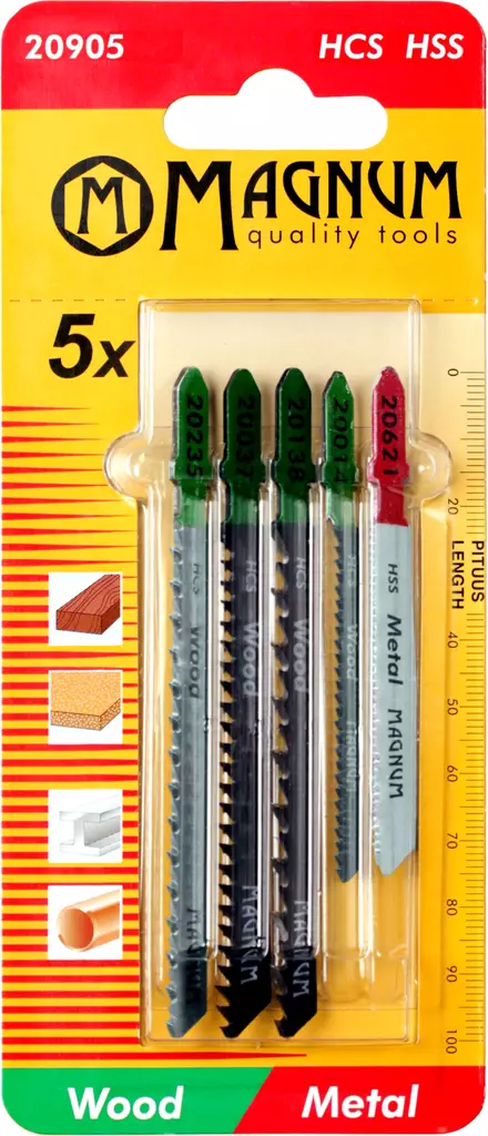 Magnum Pistosahanteräsarja 5-osainen - Pistosahanterät - 0001156 - 1