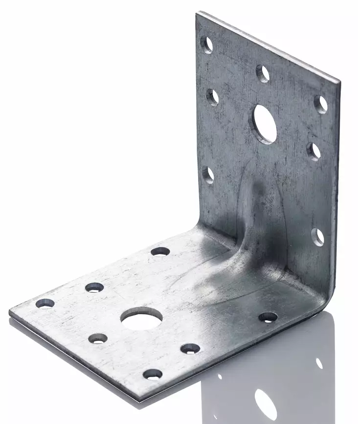 Kulmalevy 70x70x55x2,5mm Vahvistettu - Kulmalevyt - 0012356 - 1