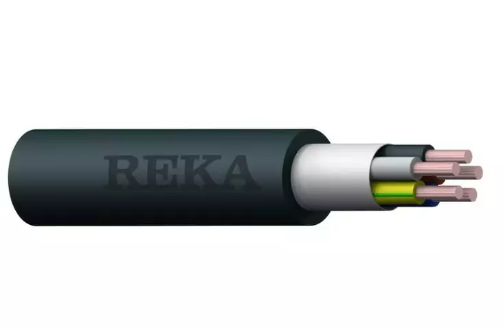 MMJ Asennuskaapeli 5x1,5mm² S Musta 1m - MMJ-asennuskaapelit - 0015046 - 1