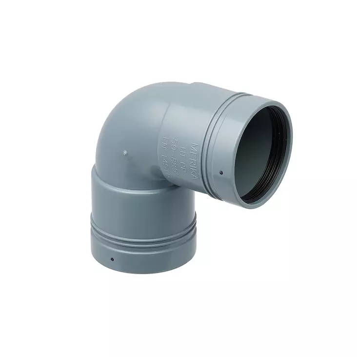 Muhvikulma 50mm 90 ast. jyrkkä. - 50mm viemäriosat - 0014996 - 3