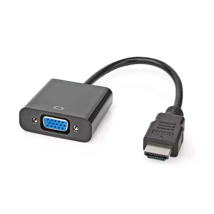 Nedis HDMI-VGA Naaras+3.5mm naaras 0.20m - Tietokonetarvikkeet - 0007046 - 1