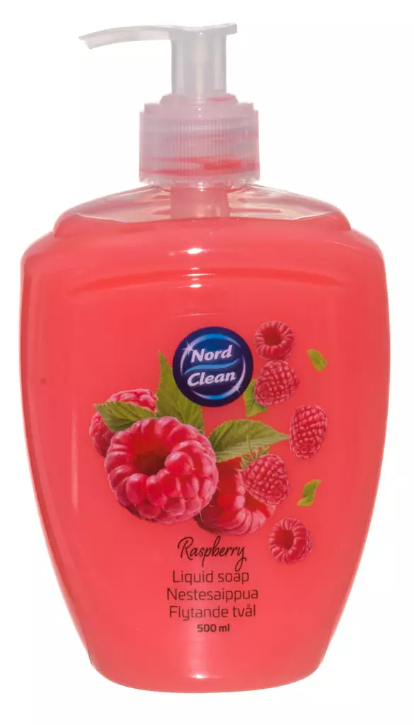 Nord Clean Nestesaippua vadelma 500ml - Käsienpesuaineet - 0009066 - 1