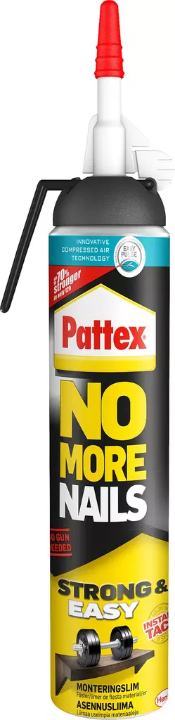 Pattex asennusliima No More Nails Strong & Easy 200ml painepakkaus - Liimamassat ja tiivistysmassat - 0001516 - 1