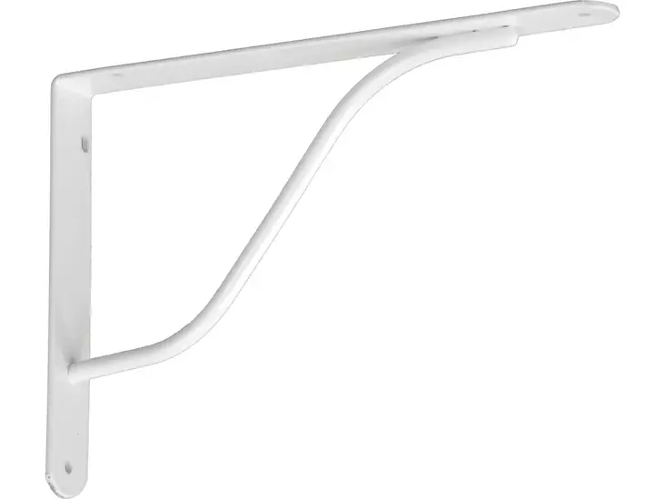 Pisla hyllynkannake Jasper 240x170mm valkoinen - Metalliset hyllynkannattimet - 0001866 - 1