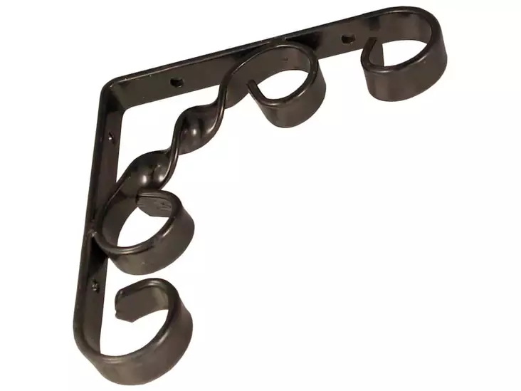 Pisla hyllynkannatin 150x150 musta - Metalliset hyllynkannattimet - 0001856 - 1