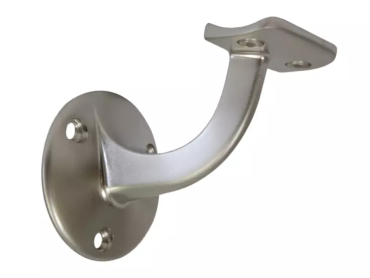 Pisla kaiteenkannatin syvyysmitta 65mm 2kpl hopea - Hyllykiskot ja kannakkeet - 0001816 - 1