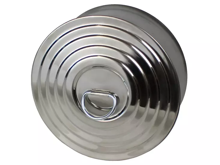 Pisla nokiluukku pyöreä 125mm niklattu - Tulisijatarvikkeet - 0001786 - 1