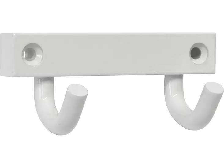 Pisla pyyhenaulakko 2-koukkuinen Onni valkoinen - Ruuvattavat naulakot - 0002016 - 1