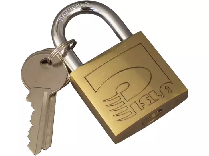 Pisla riippulukko 30mm messinki - Riippulukot - 0001926 - 1