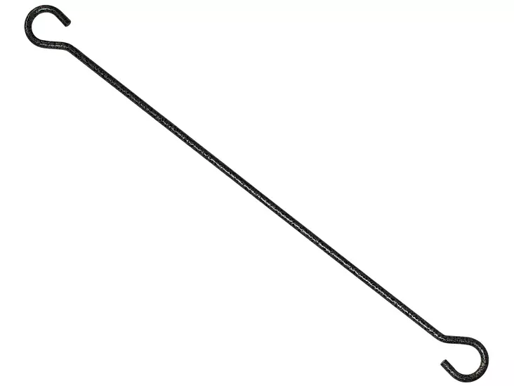 Pisla ripustuskoukku 40cm teräs antiikkihopea - Katto- ja kulmakoukut - 0002196 - 1