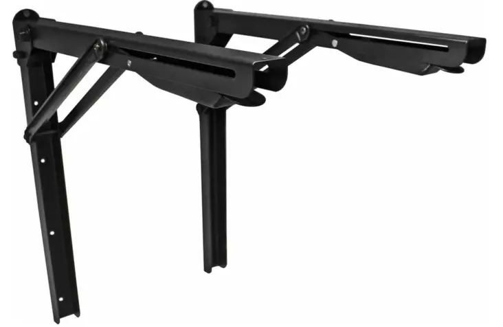 Pisla Taittokannake pöydälle musta 2kpl - Metalliset hyllynkannattimet - 0017266 - 1