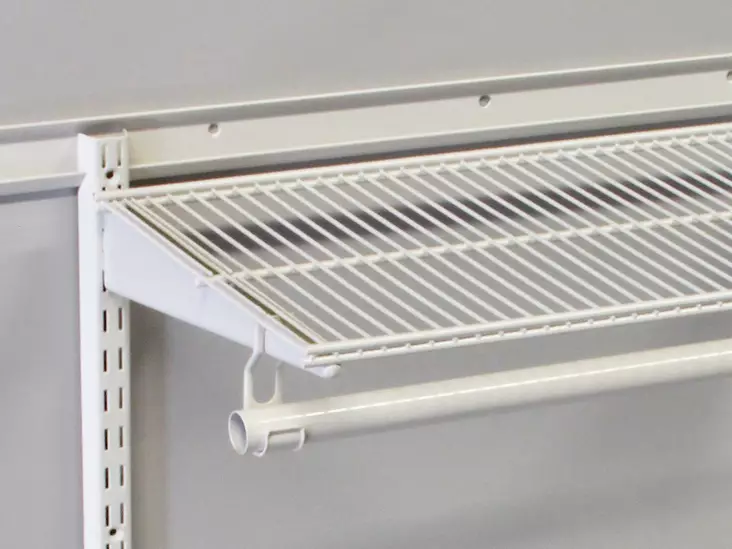 Pisla Wall-U kannatin 33,5cm teräs valkoinen - Hyllykiskot ja kannakkeet - 0002476 - 1