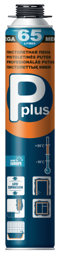 Pplus Mega pistoolivaahto 65L, 820ml - Uretaanivaahdot - 0017186 - 1