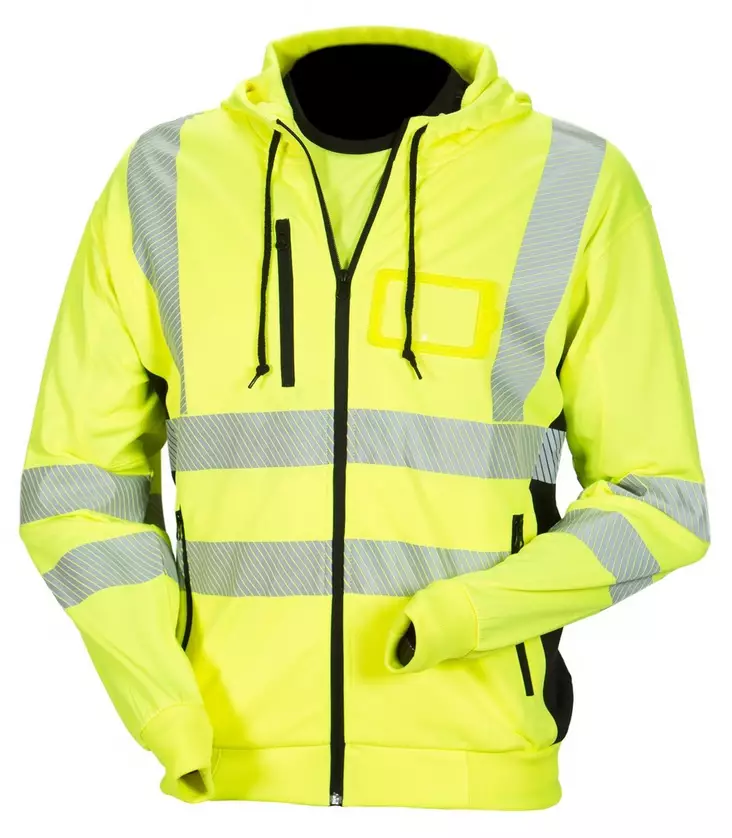 Priha Huomiovärinen huppari keltainen Lk.2, S - Työtakit ja paidat - 0014776 - 1