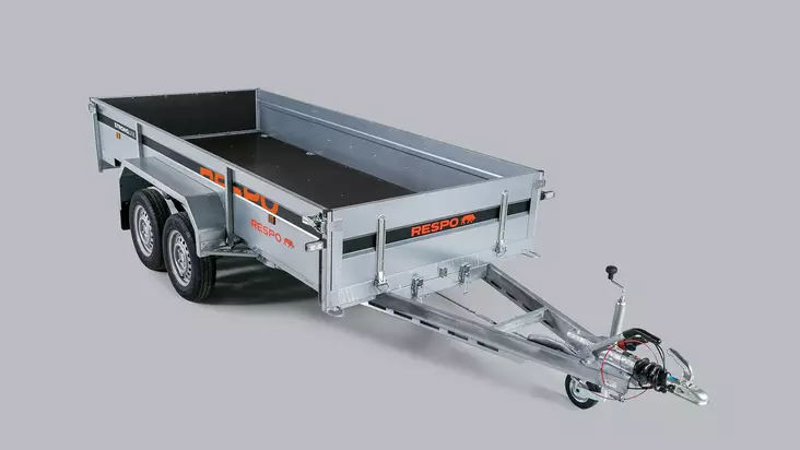 Respo peräkärry 150x350cm teliakselistolla jarrullinen - Peräkärryt - 0016736 - 1