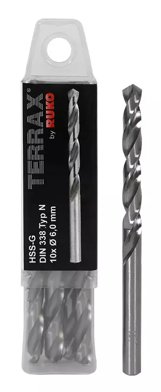 Ruko-Terrax metalliporanterä 3,5mm HSS-G 10kpl - Metalliporanterät - 0014626 - 1