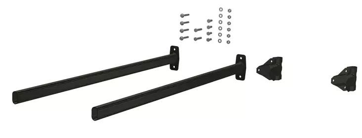 Seinätikkaan lisäjalkapaketti (2kpl/pkt) RR33 Musta - Seinätikkaat ja palotikkaat - 0020656 - 1