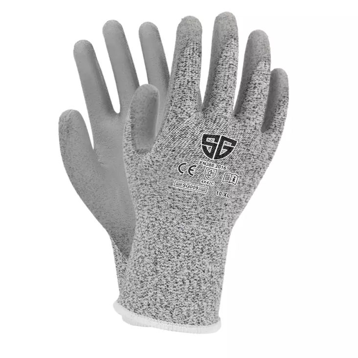SG viiltosuojahanska PU-pinnoitteella, luokka C, KOKO 8, 12pr - Viiltosuojakäsineet - 0018496 - 1