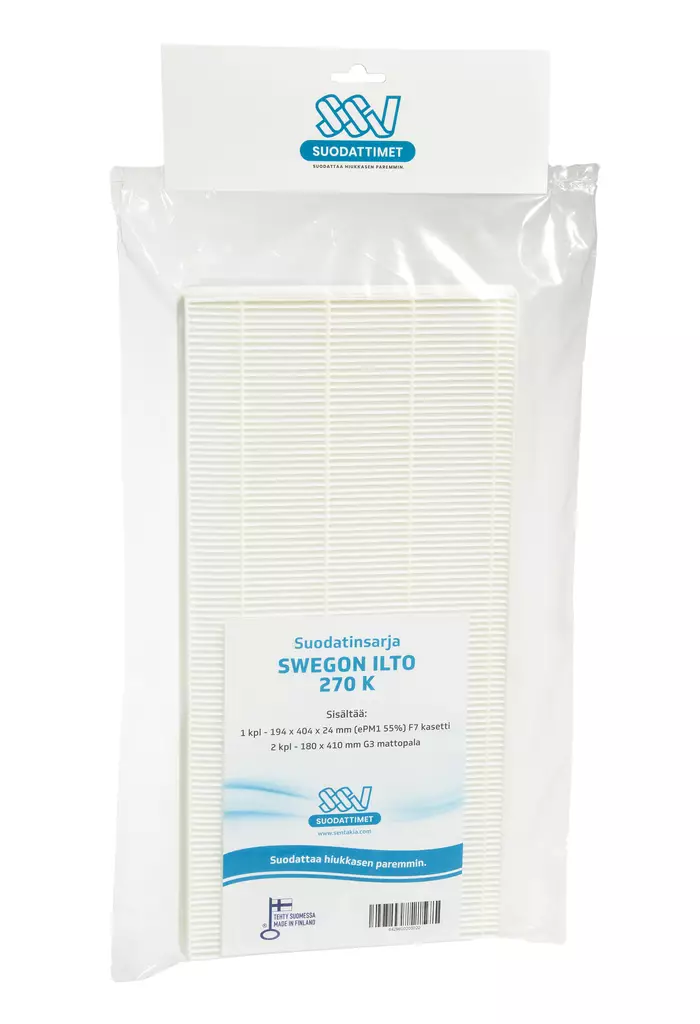SSV Swegon Ilto 270 K Ilmanvaihtokoneen suodatin - Ilmanvaihtokoneen suodattimet - 0002716 - 1