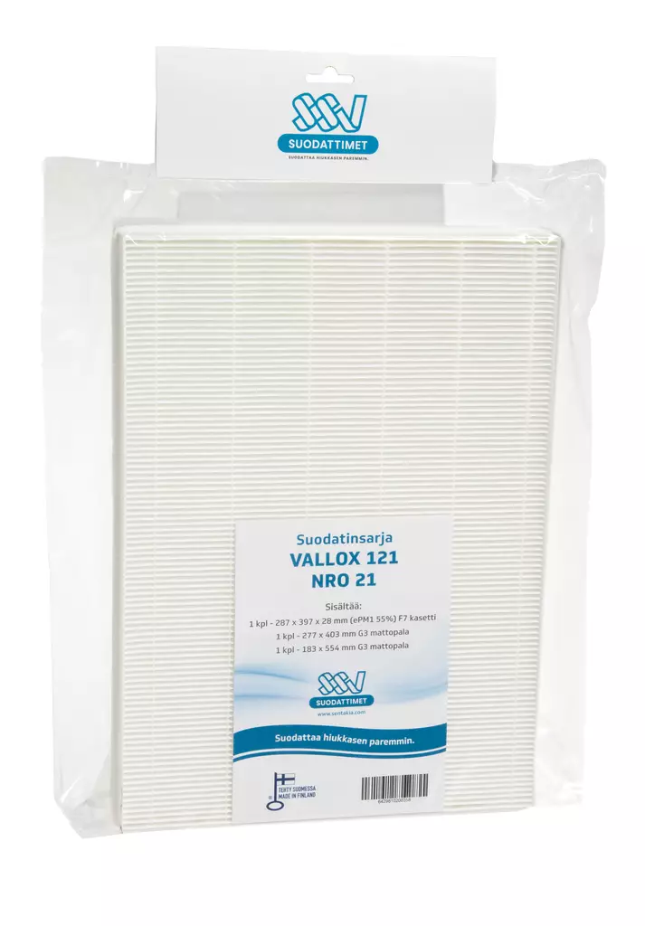 SSV Vallox 121 NRO 21 Ilmanvaihtokoneen suodatin - Ilmanvaihtokoneen suodattimet - 0002726 - 1