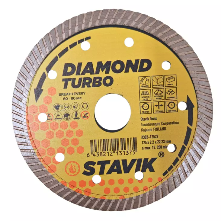 Stavik timanttilaikka 125mm turbo - Timanttilaikat - 0020246 - 1
