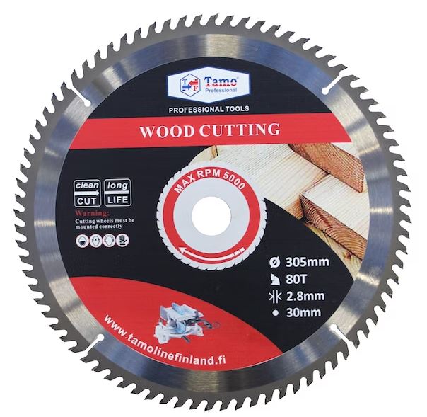 Tamo pyörösahanterä 305x80Tx30mm - Pyörösahanterät sirkkeliin - 0002776 - 3