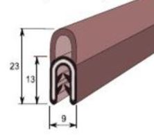 Tiivistenauha P-7160, 1m - Ikkuna- ja ovitiivisteet - 0012786 - 1