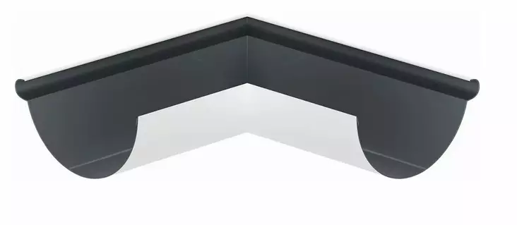 Vesikourun Ulkokulma 125mm pyöreä RR20 valkoinen - Rännit, räystäskourut - 0017036 - 1