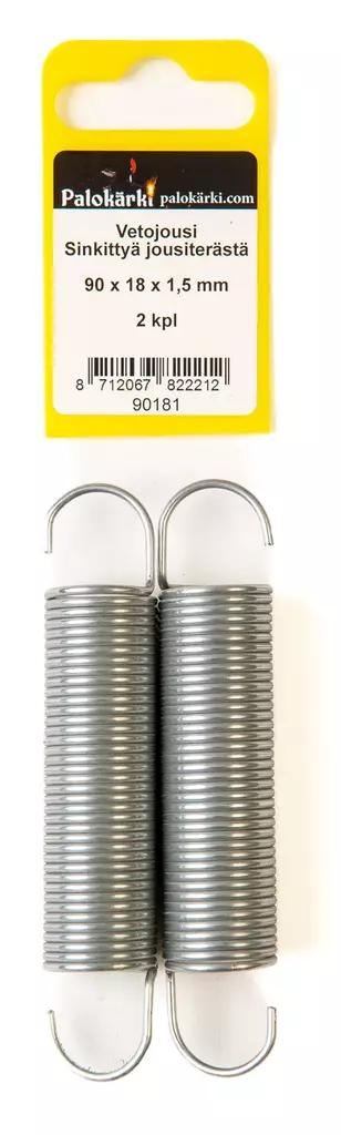 Vetojousi Sinkittyä jousiterästä 90x18x1,5mm 2kpl - Jouset - 0021506 - 1