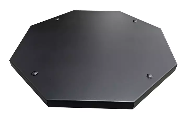 Warma Kiukaan asennusalusta Musta 8-kulmainen 600x600mm - Tulisijatarvikkeet - 0019326 - 1