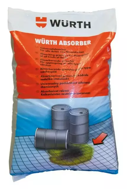 Wurth Öljynimeytysrae Absorber 17kg - Erikoisöljyt ja muut öljyt - 0010546 - 1