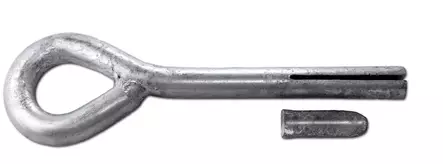 Arctic Marine Kalliorengas kiilalla 20x165mm, kuumasinkitty - Lenkit ja kiinnitysrenkaat - 0004577 - 1